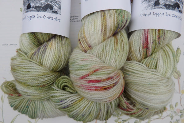 Hedgerow Holly Hand Dyed Christmas yarn